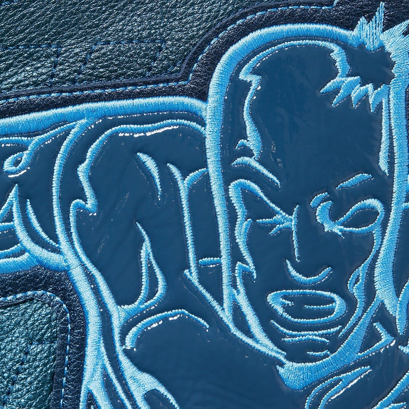 Silver Surfer Leather Varsity Jacket view 2